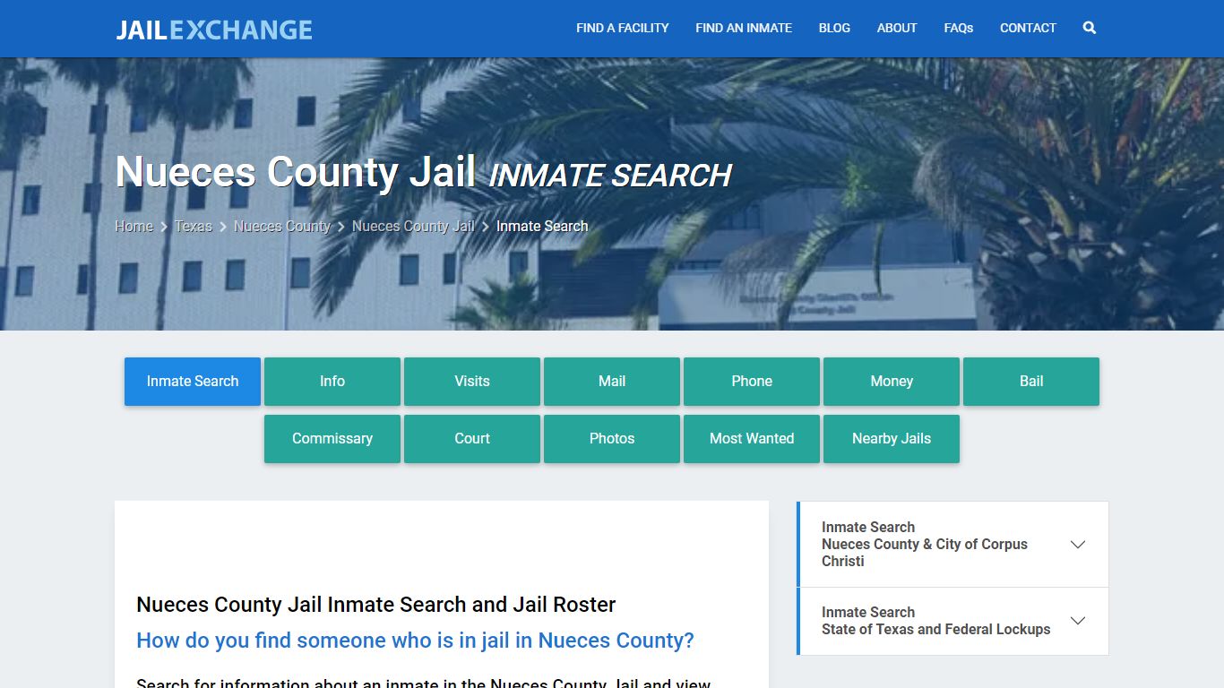 Inmate Search: Roster & Mugshots - Nueces County Jail, TX - Jail Exchange